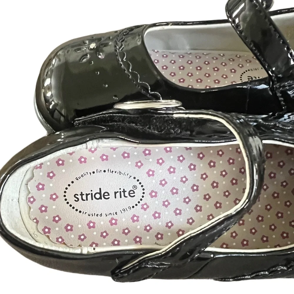 Stride Rite Camilla Black Patent Mary Jane Sz 6